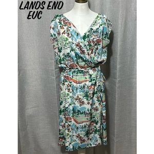 Lands End Summer Vintage Vibes Dress-